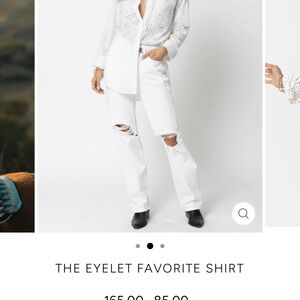 Stillwater Black Eyelet Button-Up Shirt